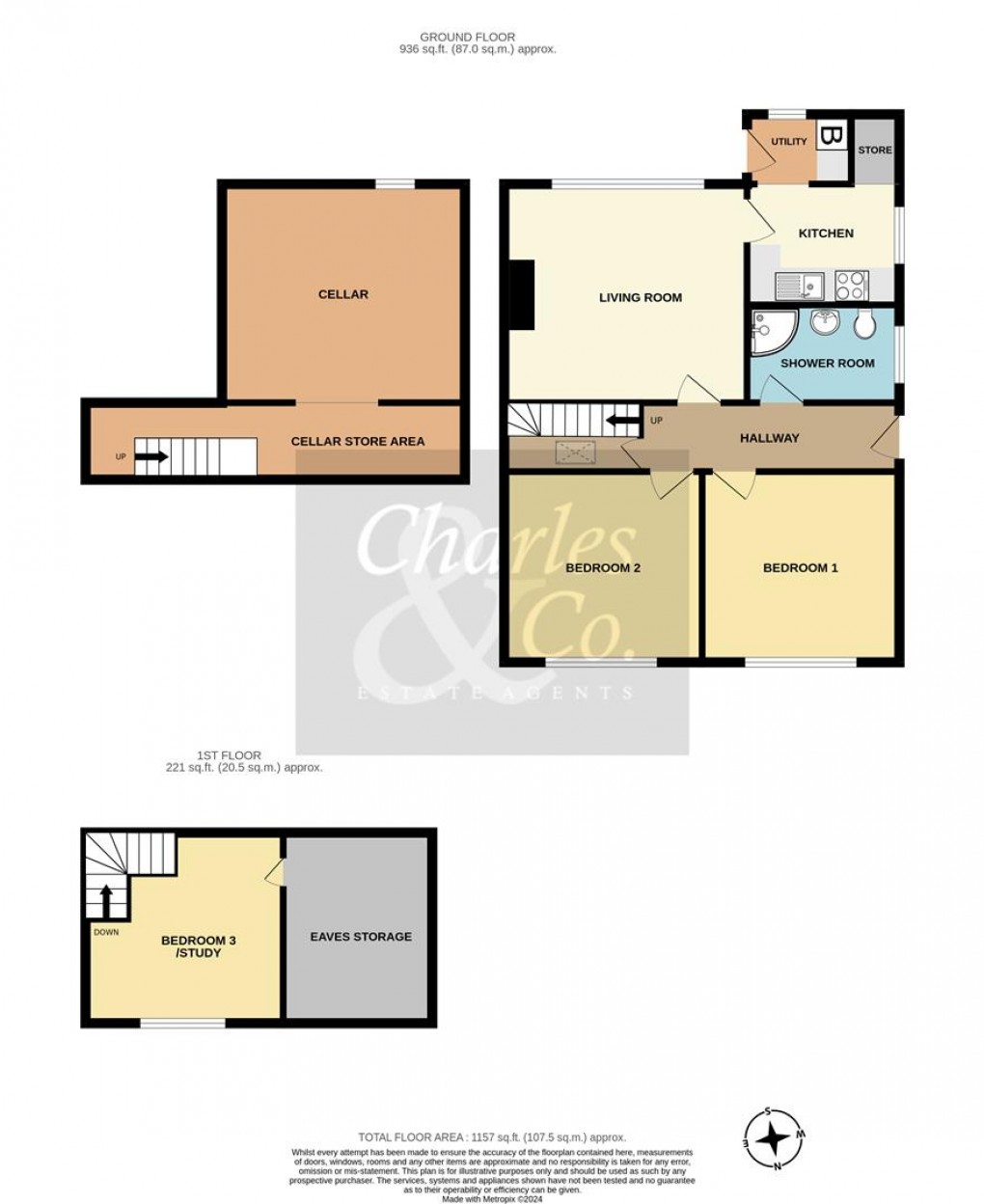 Floorplan for St. Helens Down, Hastings