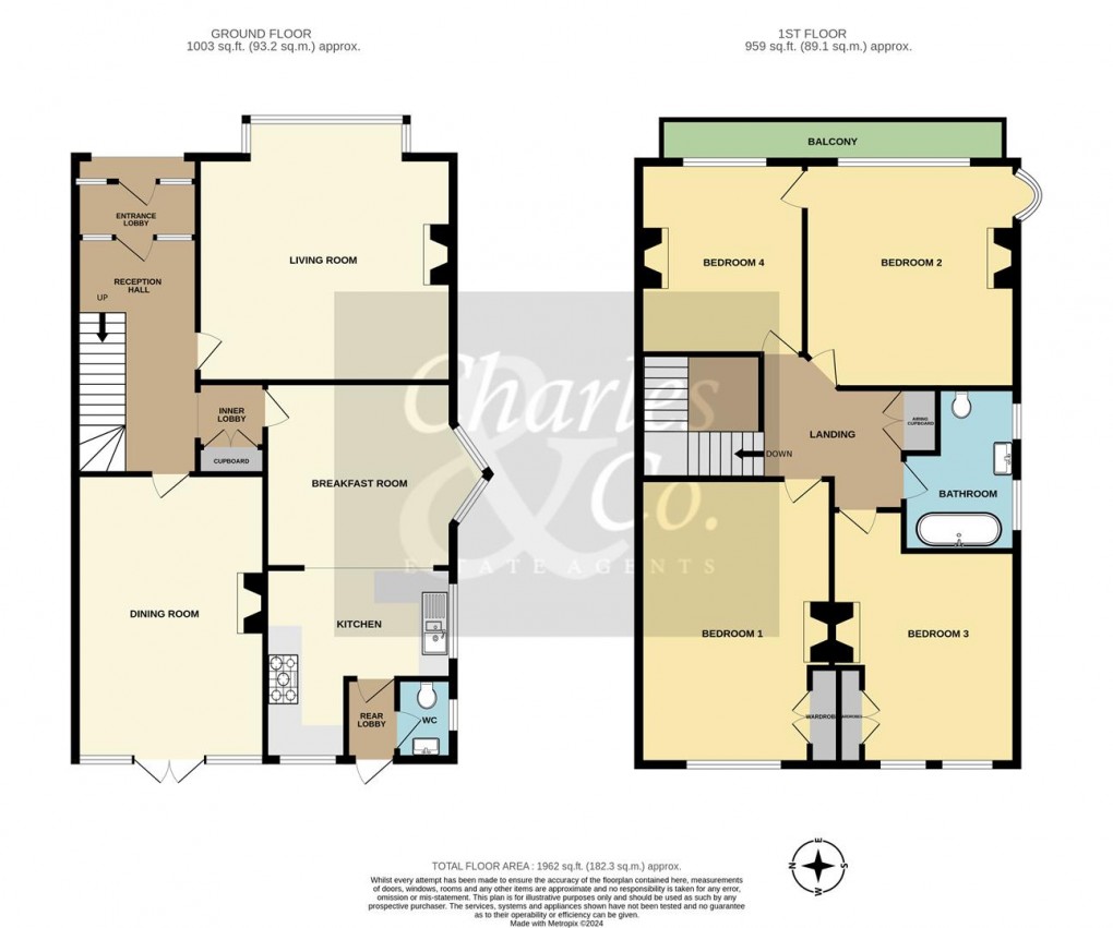 Floorplan for Downs Road, Hastings