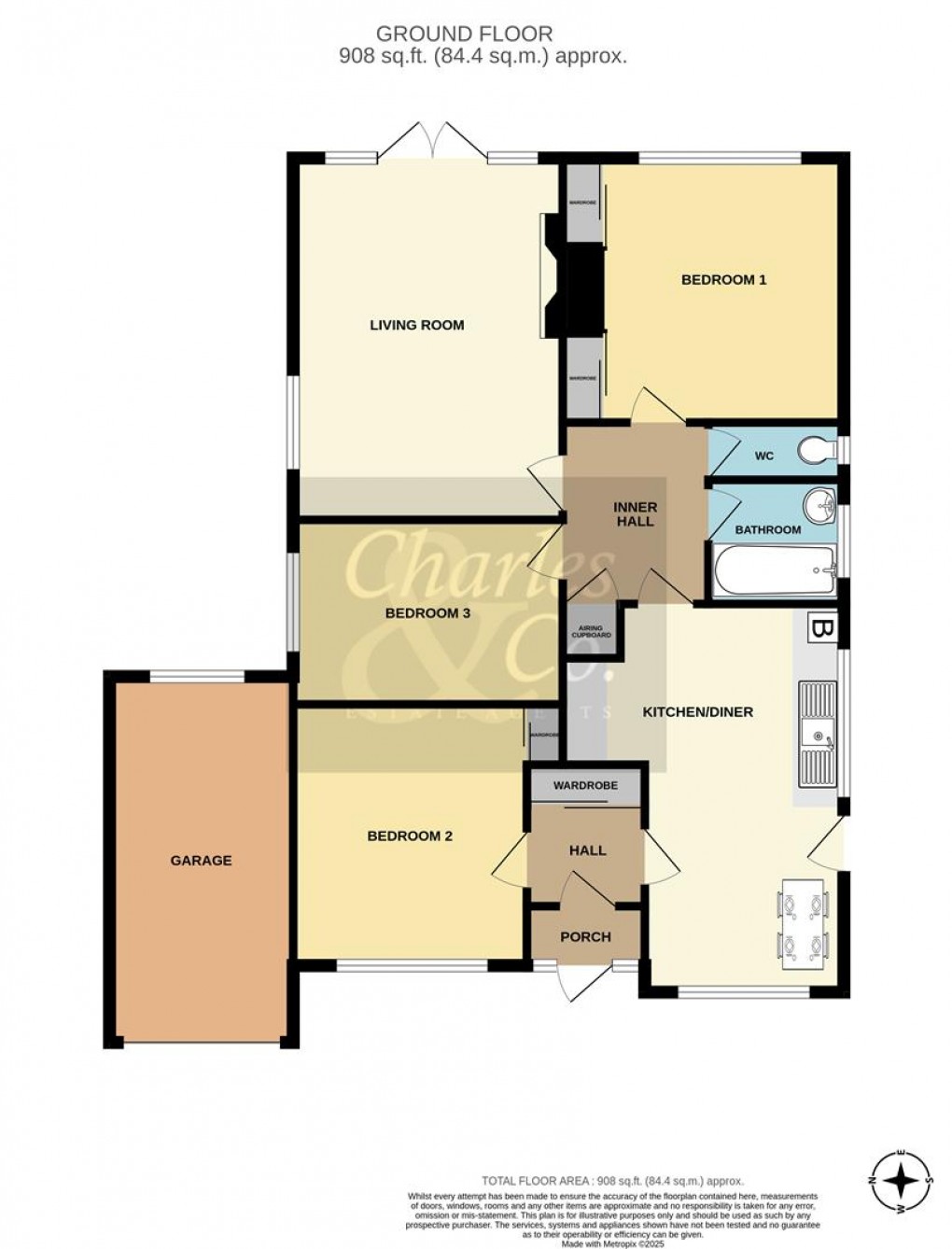 Floorplan for Waites Lane, Fairlight