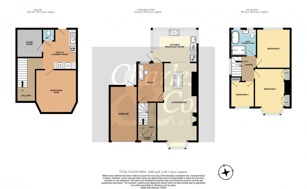 Floorplan for Canute Road, Hastings