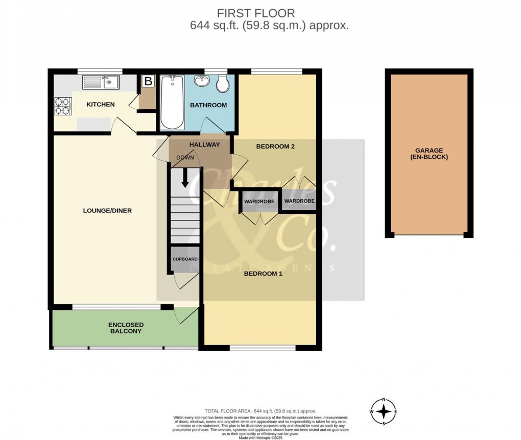 Floorplan for Fairlight Gardens, Fairlight
