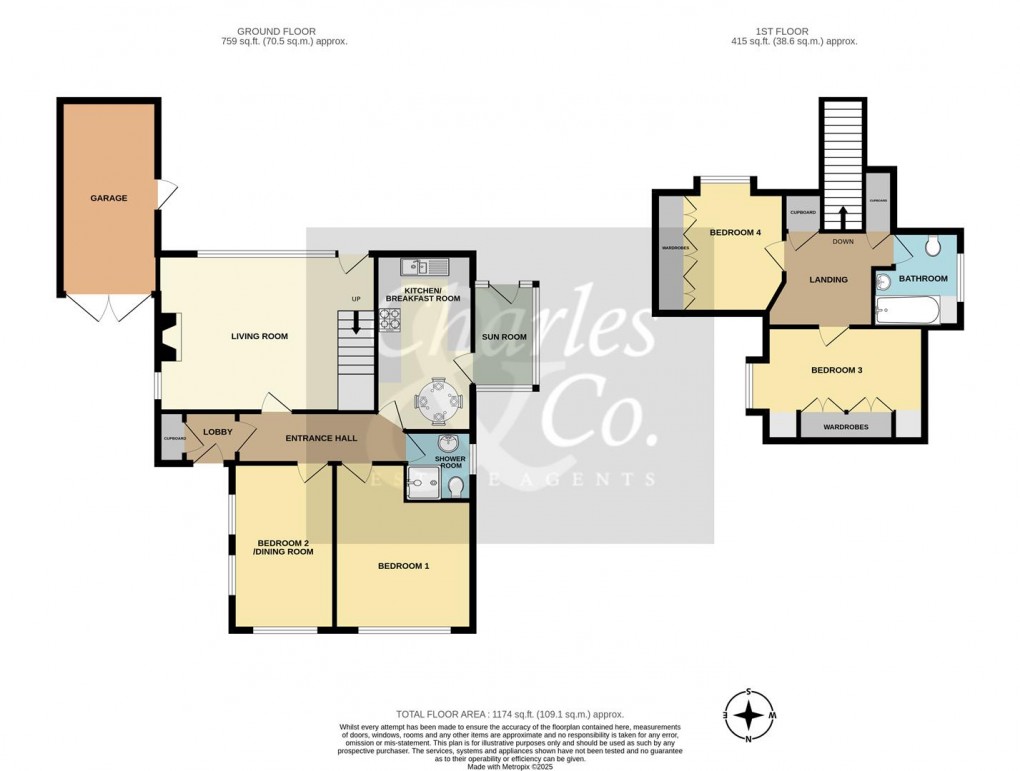 Floorplan for Knowle Road, Fairlight