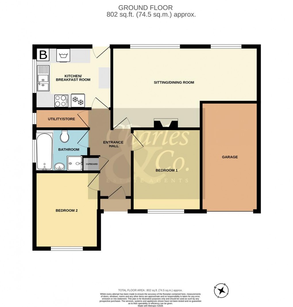 Floorplan for Reedswood Road, St. Leonards-On-Sea